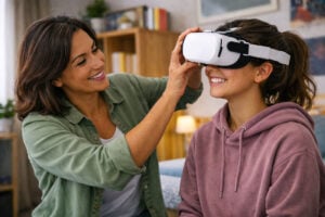 Wearable tech devices for teen secured propely by her parent; learned from West Texas Eye Associates