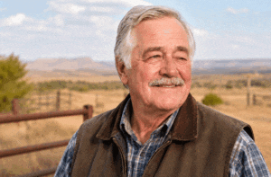 Senior man with droopy eyelid is in need of ptosis repair in Lubbock at West Texas Eye Associates.
