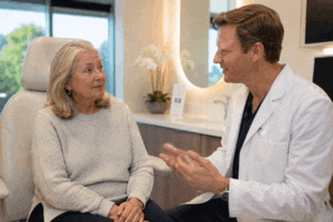 Blepharoplasty consultation at West Texas Eye Associates.