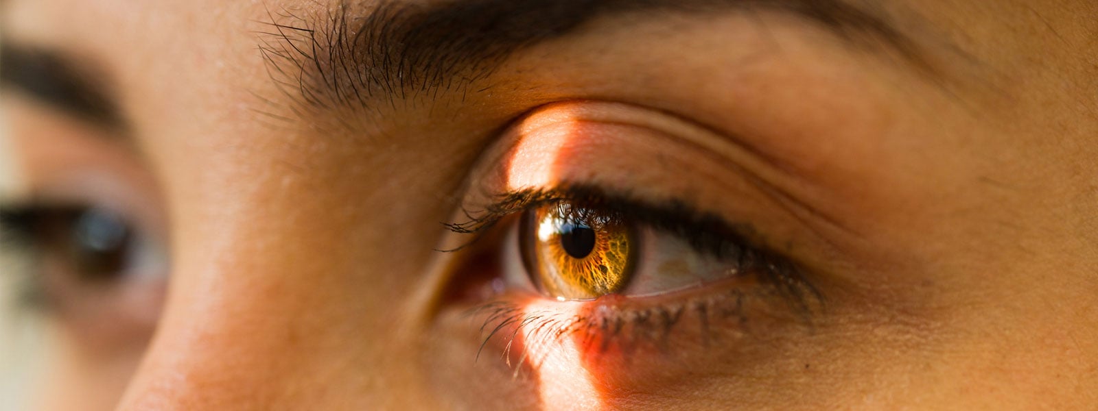 Image of a woman having an eye exam at WTEA